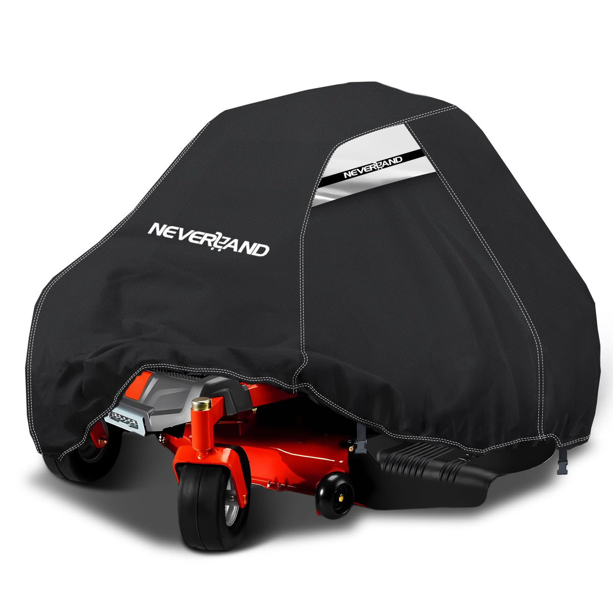 NEVERLAND zero turn mower cover front view protecting exterior from rain and sun.