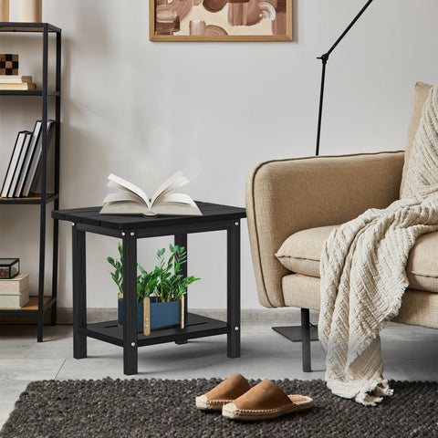 Nevilywood Adirondack square side table suitable for outdoor and indoor spaces.