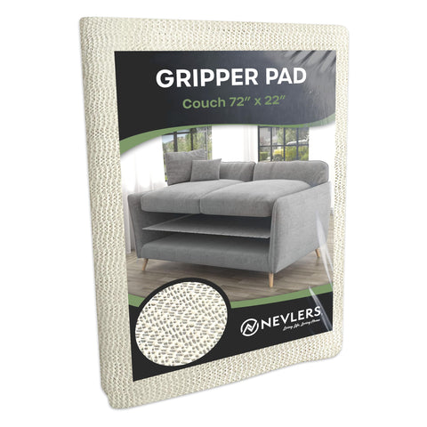 Nevlers 22x72 cushion grip pad stabilizes sofa cushions for a secure seating experience