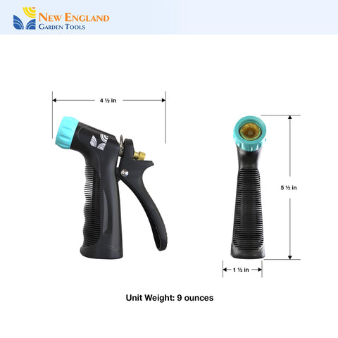 New England Garden Tools high-pressure nozzle ideal for demanding cleaning tasks.