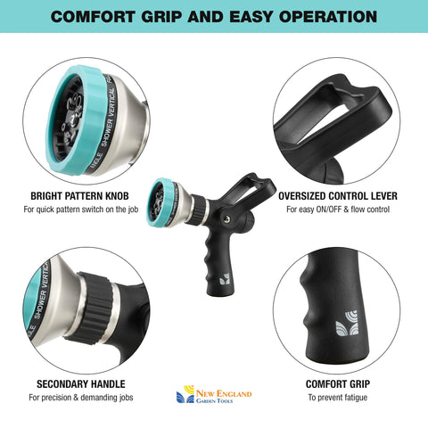 New England Garden Tools high-pressure water cannon for thorough cleaning tasks
