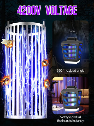 New Fi Bug Zapper 360-degree grid delivers quick, contact-based pest elimination for yards.