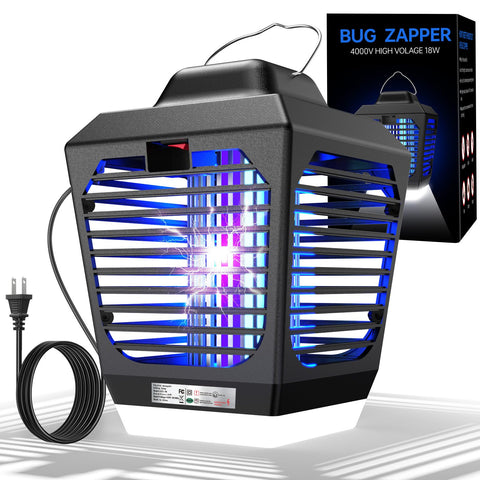 New Fi Bug Zapper with outdoor LED light attracts and lights outdoor spaces for evenings.