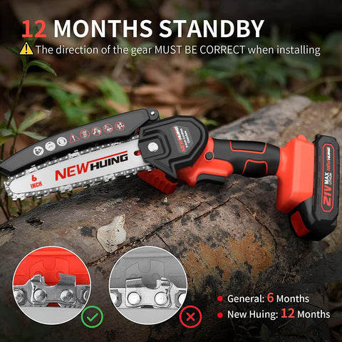 New Huing two wear-resistant chains for smoother, durable cuts