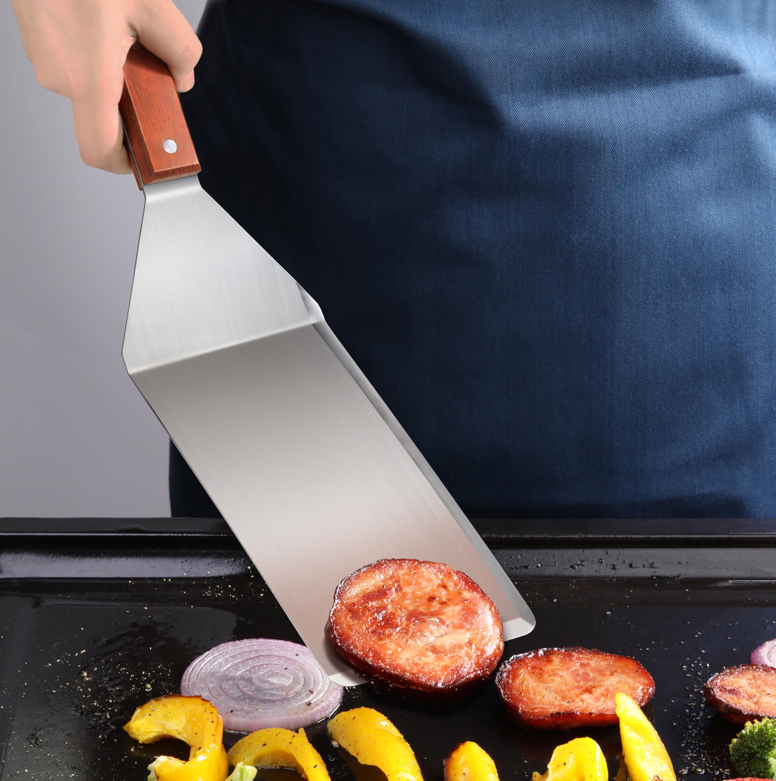 New Star Foodservice 36350 stainless blade; hand washing recommended for longevity.