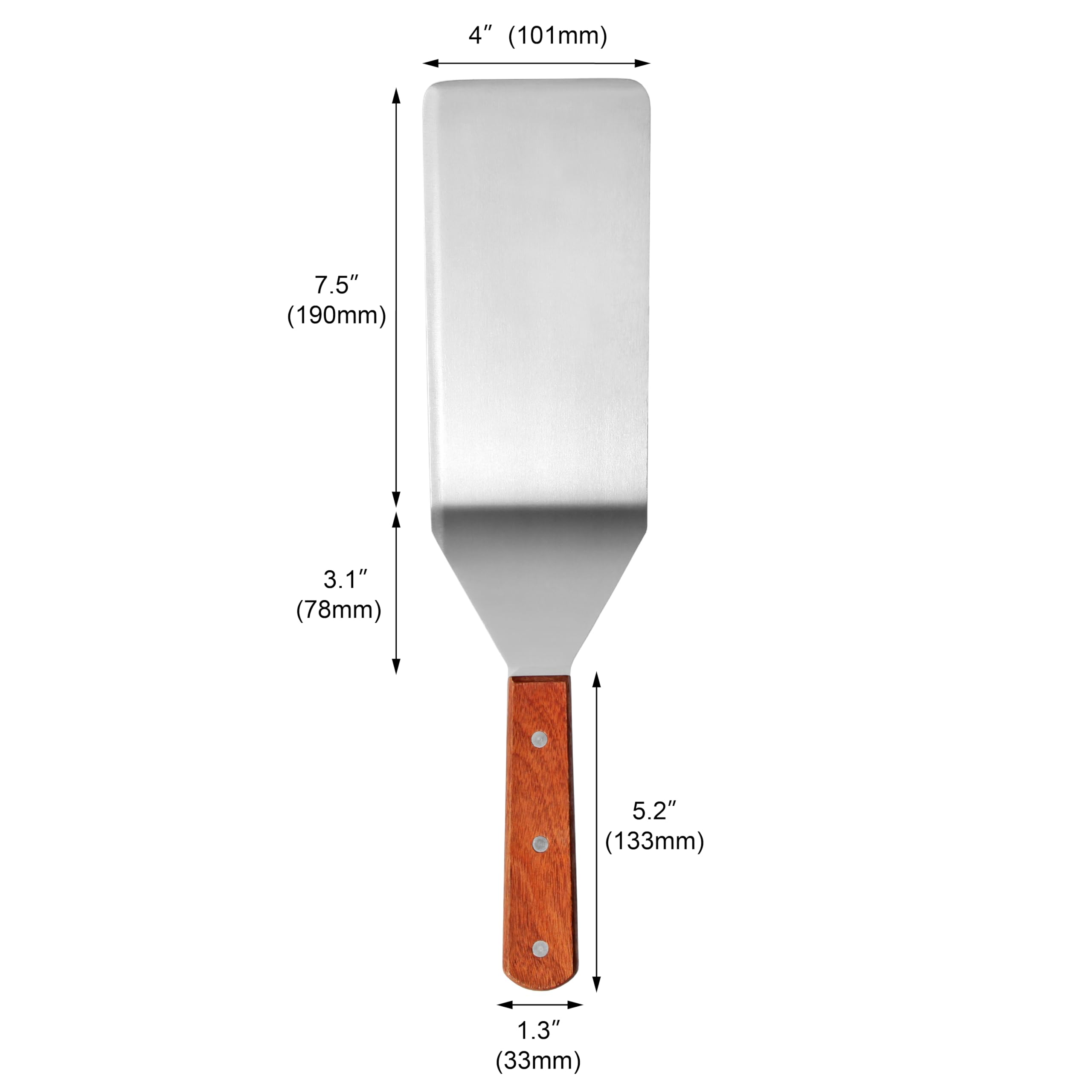 New Star Foodservice 36350 perforated blade drains fats while turning foods.