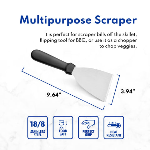 New Star 38323 commercial-grade grill scraper ready for restaurant use.