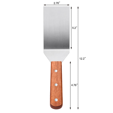 New Star Foodservice solid blade grill turner for sturdy lifting