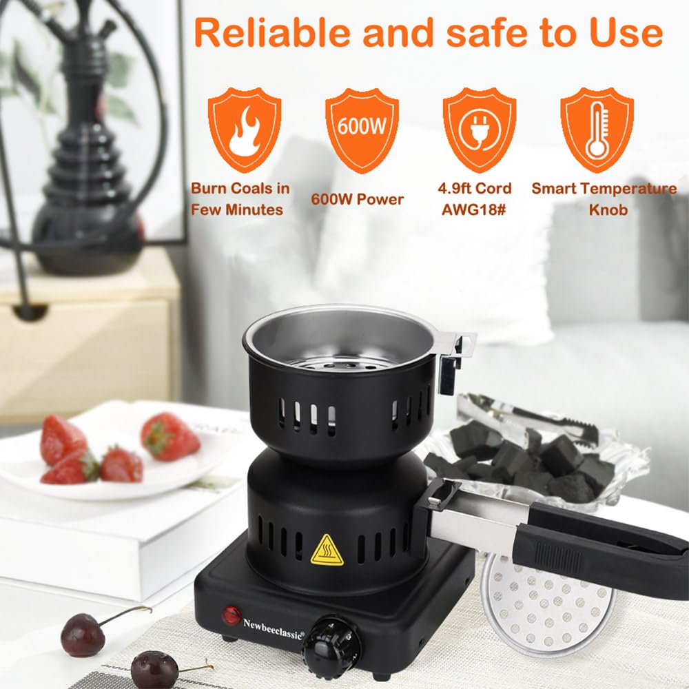 NewBeeclassic detachable-handle-charcoal-stove for easy transport and flexible setup