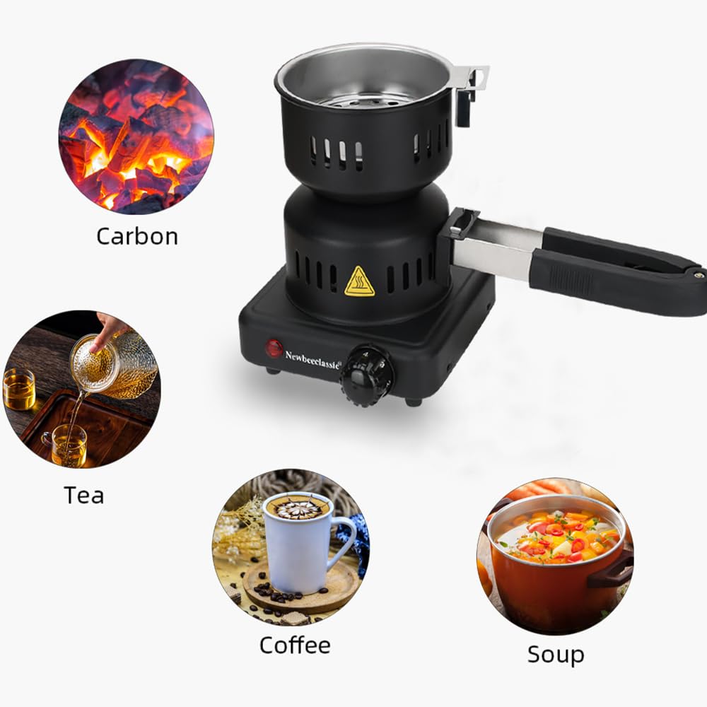 NewBeeclassic multipurpose-stove-coal-and-kettle-ready for hot drinks
