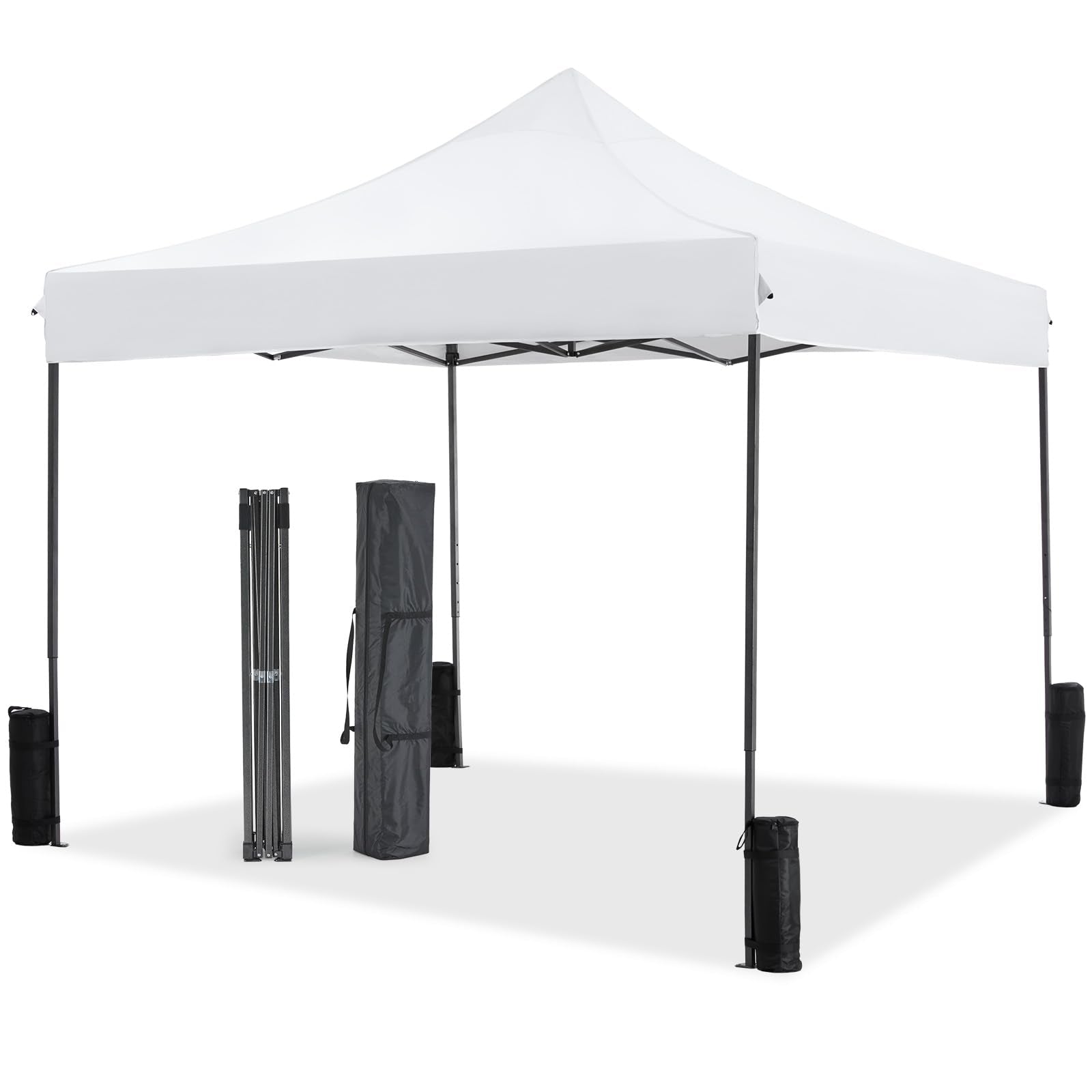 Newbulig 10x10 pop-up canopy front view provides instant shade for gatherings.