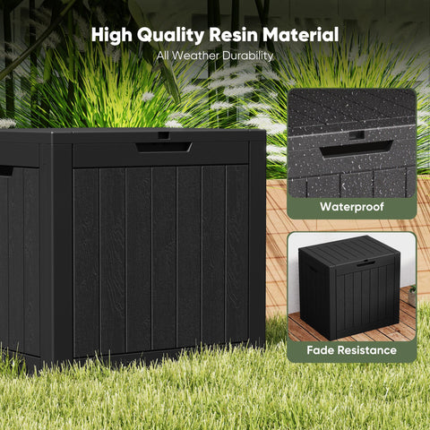 NEWBULIG 31gal deck box side handles show easy transport.