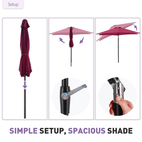 NEWBULIG 7.5-foot shade for patios, gardens, or outdoor dining