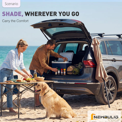 NEWBULIG 7.5ft shade solution for outdoor markets