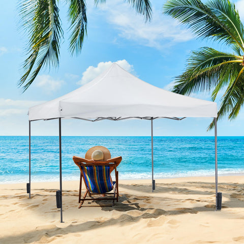 Heavy-duty steel frame resists wind and sun exposure for longevity.