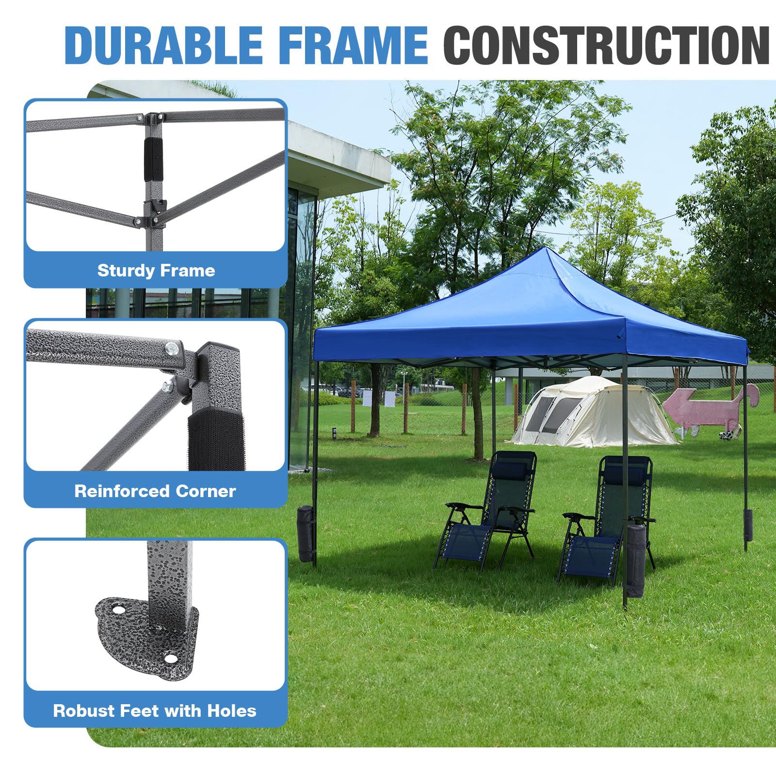NEWBULIG instant tool-free assembly saves time at spontaneous outings