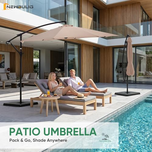 NEWBULIG versatile setup for garden, poolside, deck, and balcony spaces.