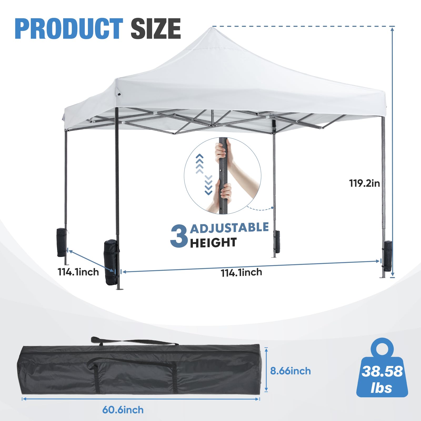 Newbulig canopy setup in minutes without tools for spontaneous outings.