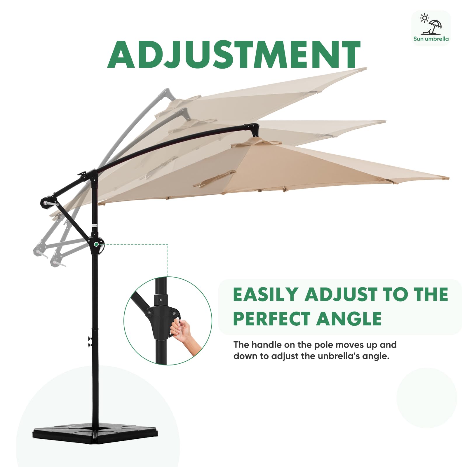 NEWBULIG rust-proof iron frame withstands weathering during daily use.