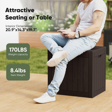 NEWBULIG side handles for portability on the deck box.