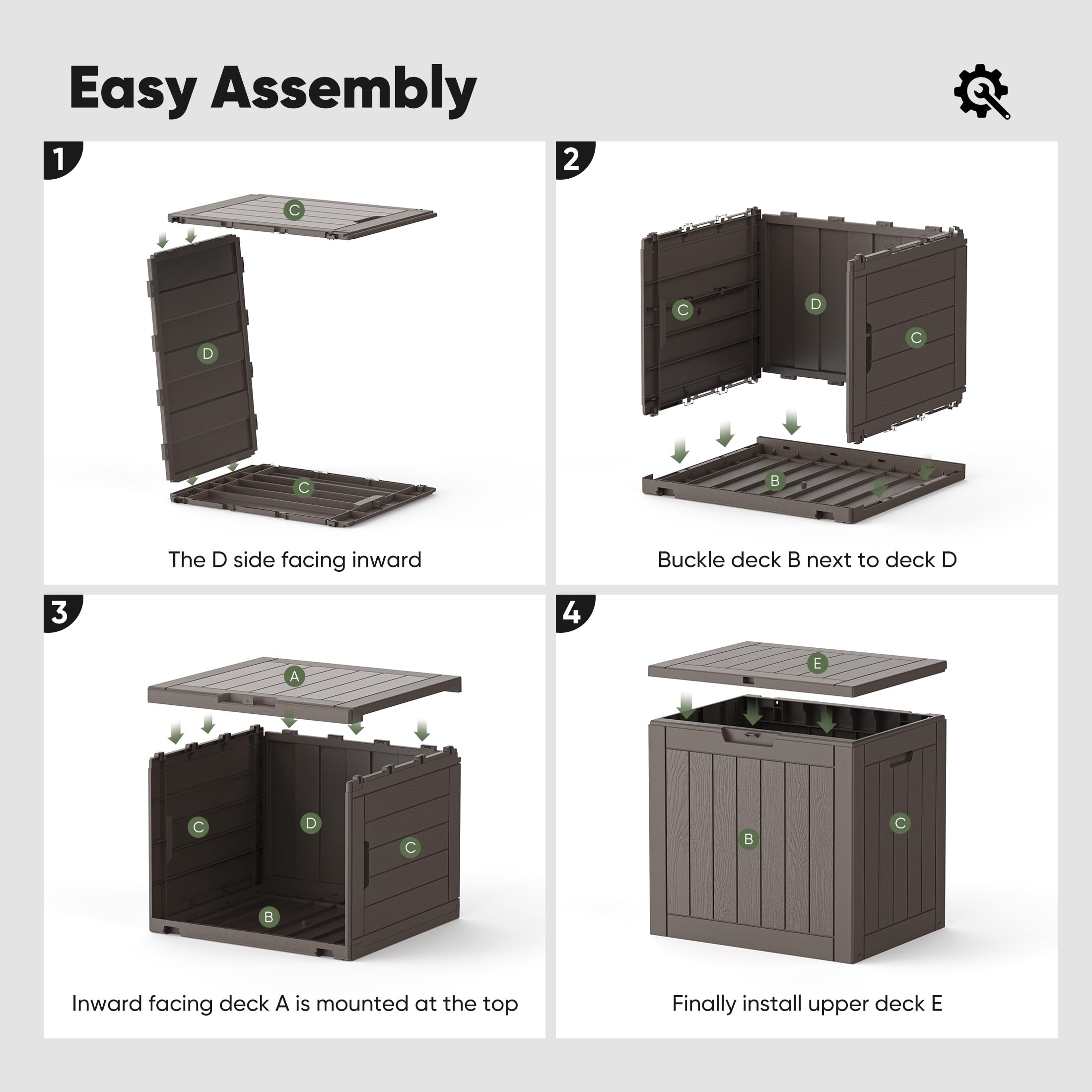 NEWBULIG tool-free assembly saves time and hassle.