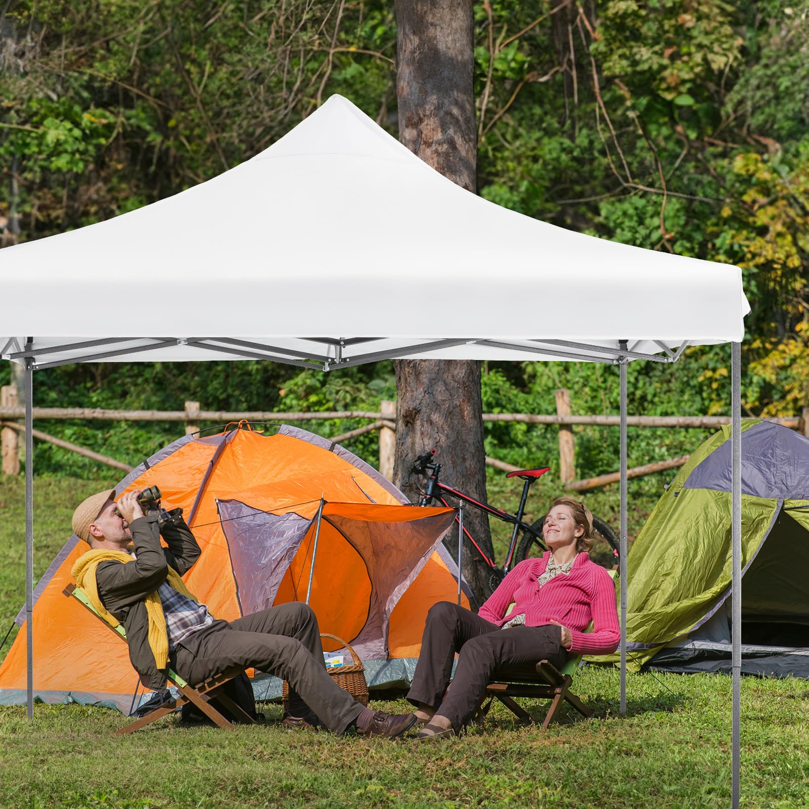 Thick UV-protective top keeps interior cooler under bright sun.