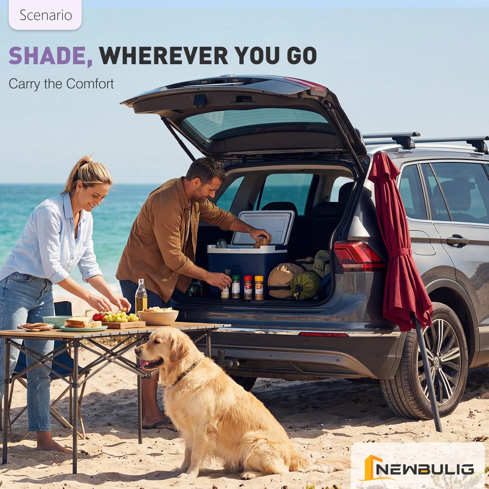 NEWBULIG waterproof polyester fabric preserves color vibrancy