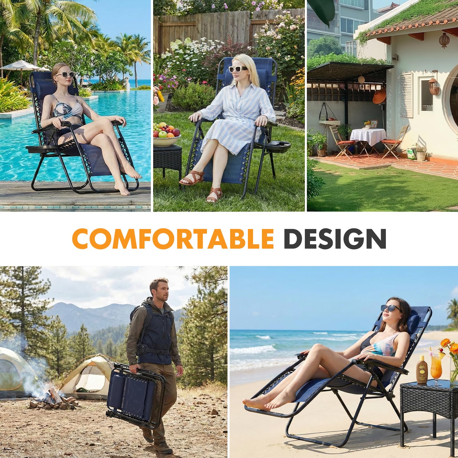 NEWBULIG alloy-steel-frame ensures durable outdoor seating.