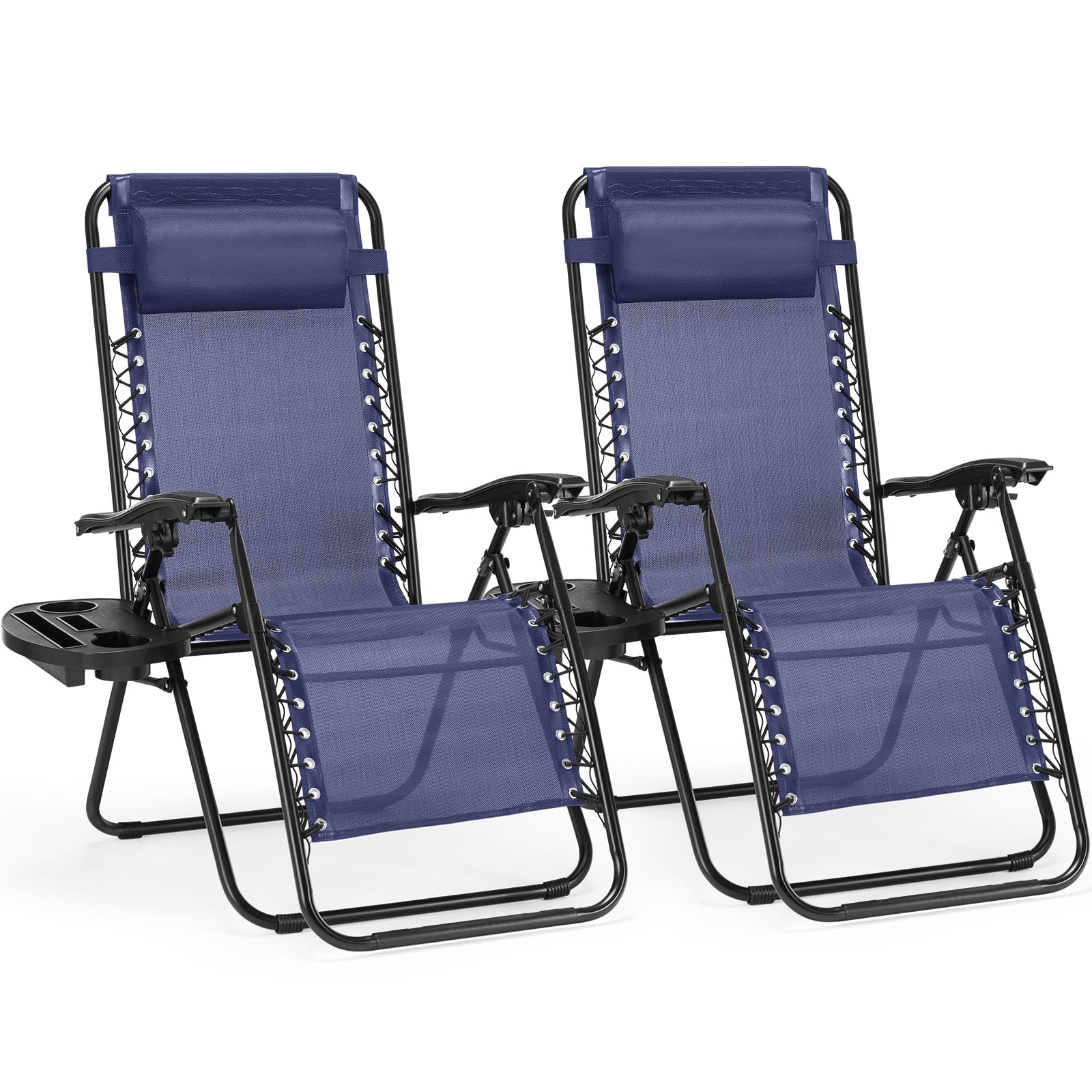 NEWBULIG zero gravity chair blue folding design for easy transport.