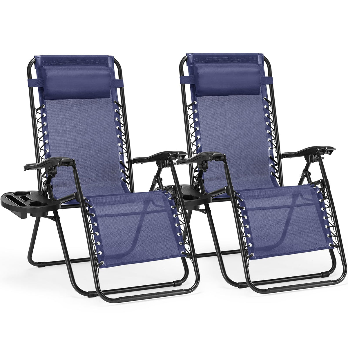 NEWBULIG zero gravity chair blue folding design for easy transport.