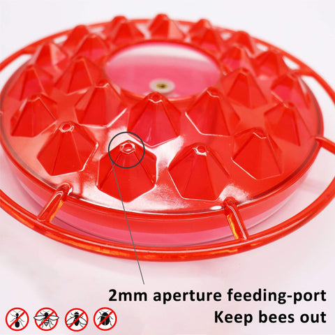 NEWCARLAB hummingbird feeder leak-proof lid reduces spills