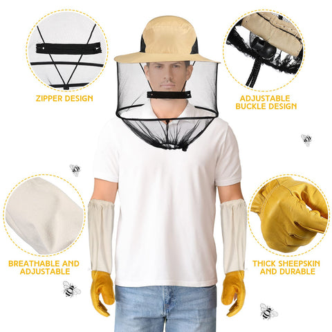 Newcotte beekeeping veil mesh provides clear visibility with protective coverage