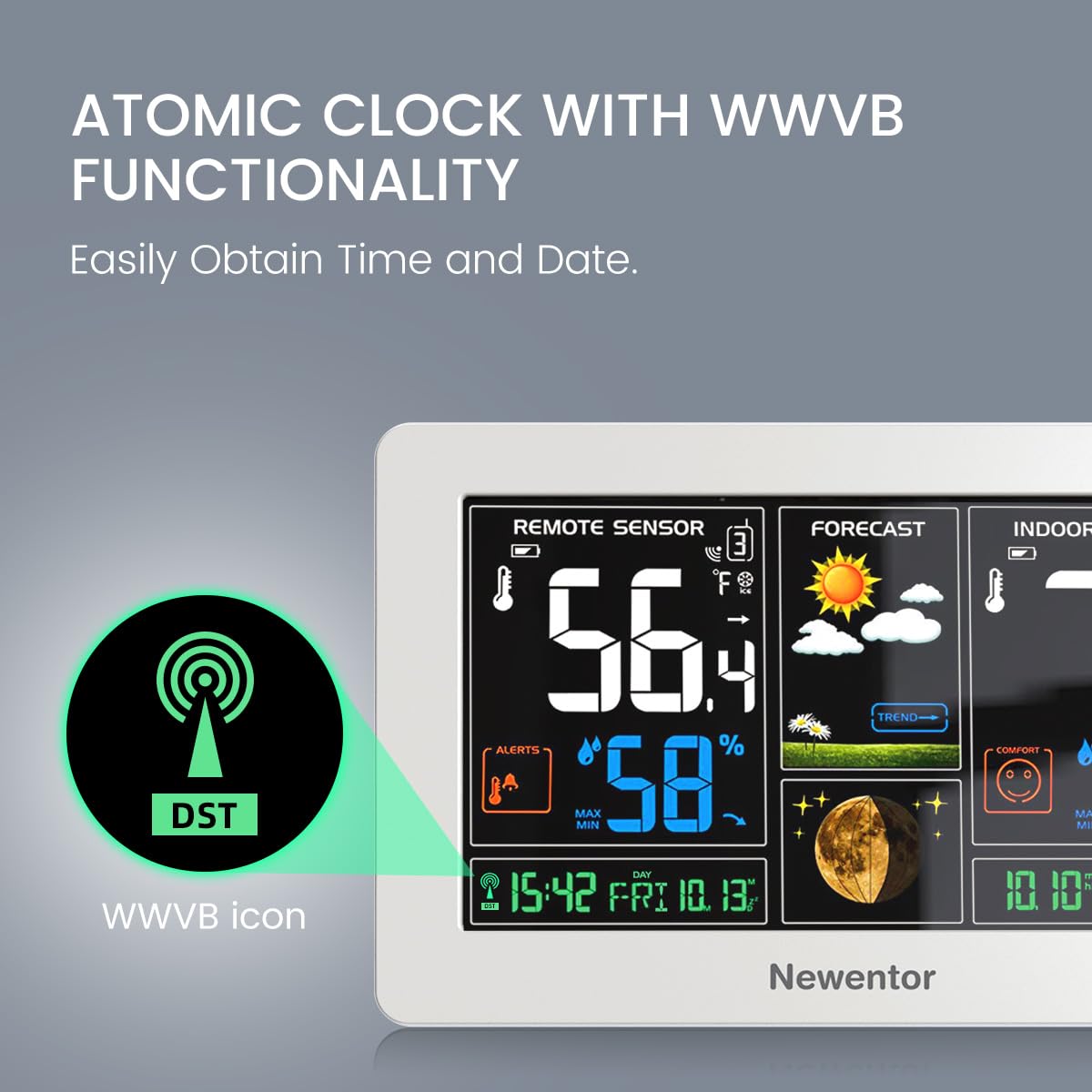 Newentor forecast feature displaying 12-24 hour predictions for planning.