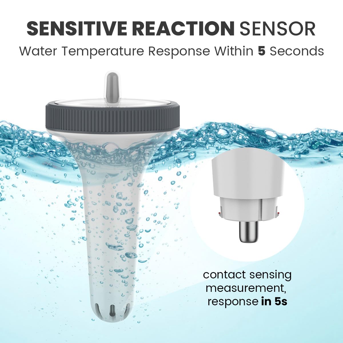 Newentor wireless thermometer with buoy antenna delivers stable signal through walls.