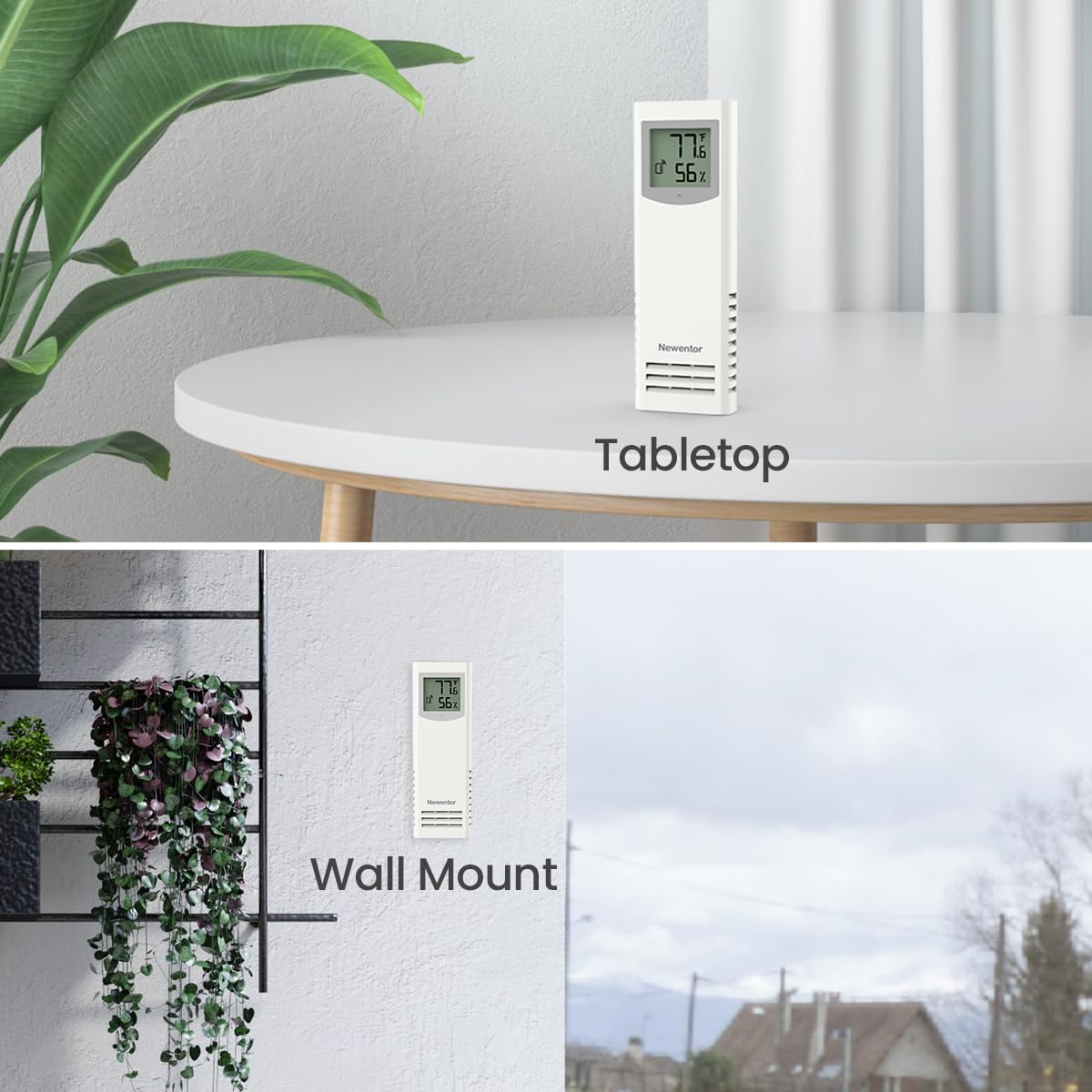 Newentor wall-mount or table-stand sensor for flexible installation with Q7-Q8.