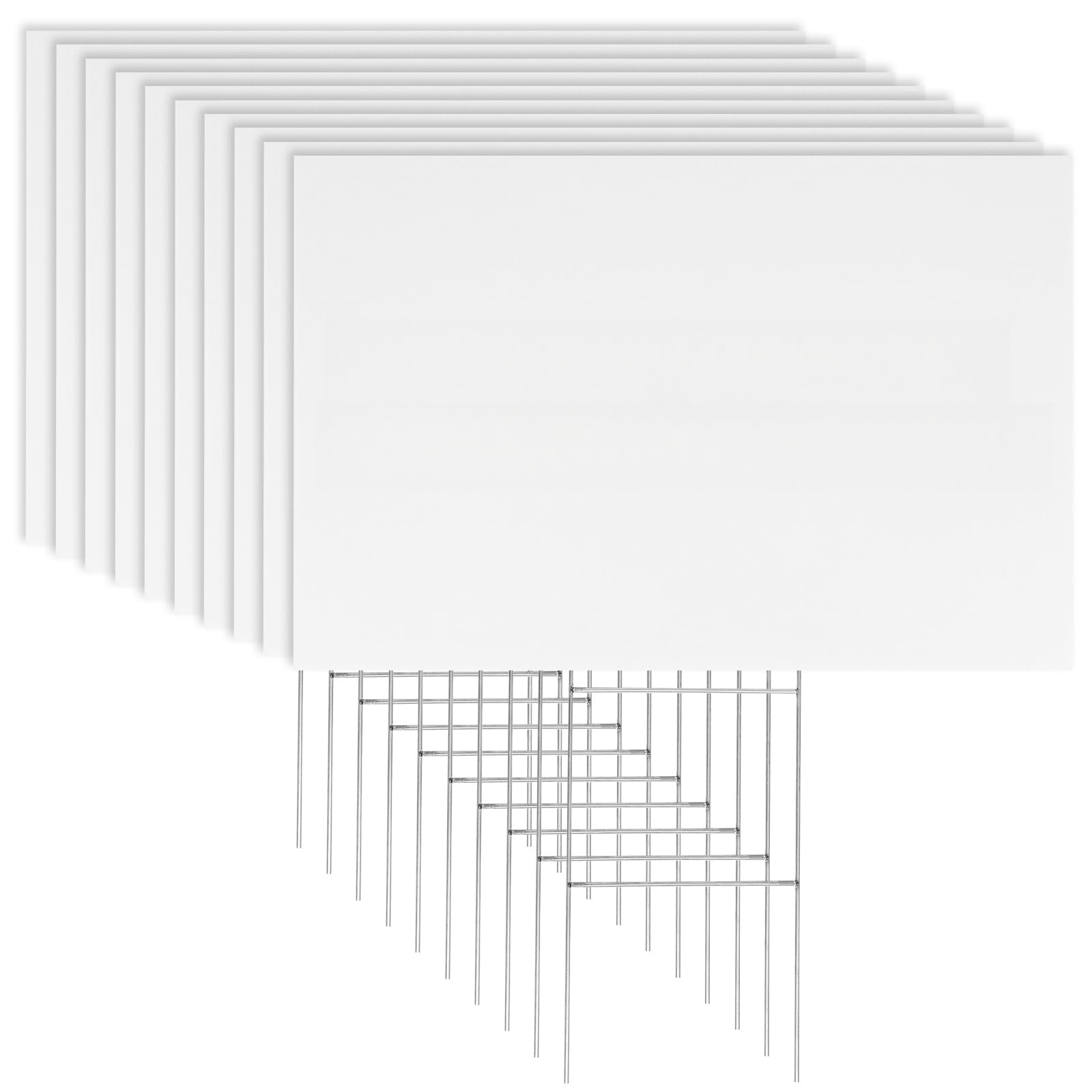 Newflager 18x12 white yard sign for clear outdoor messaging.