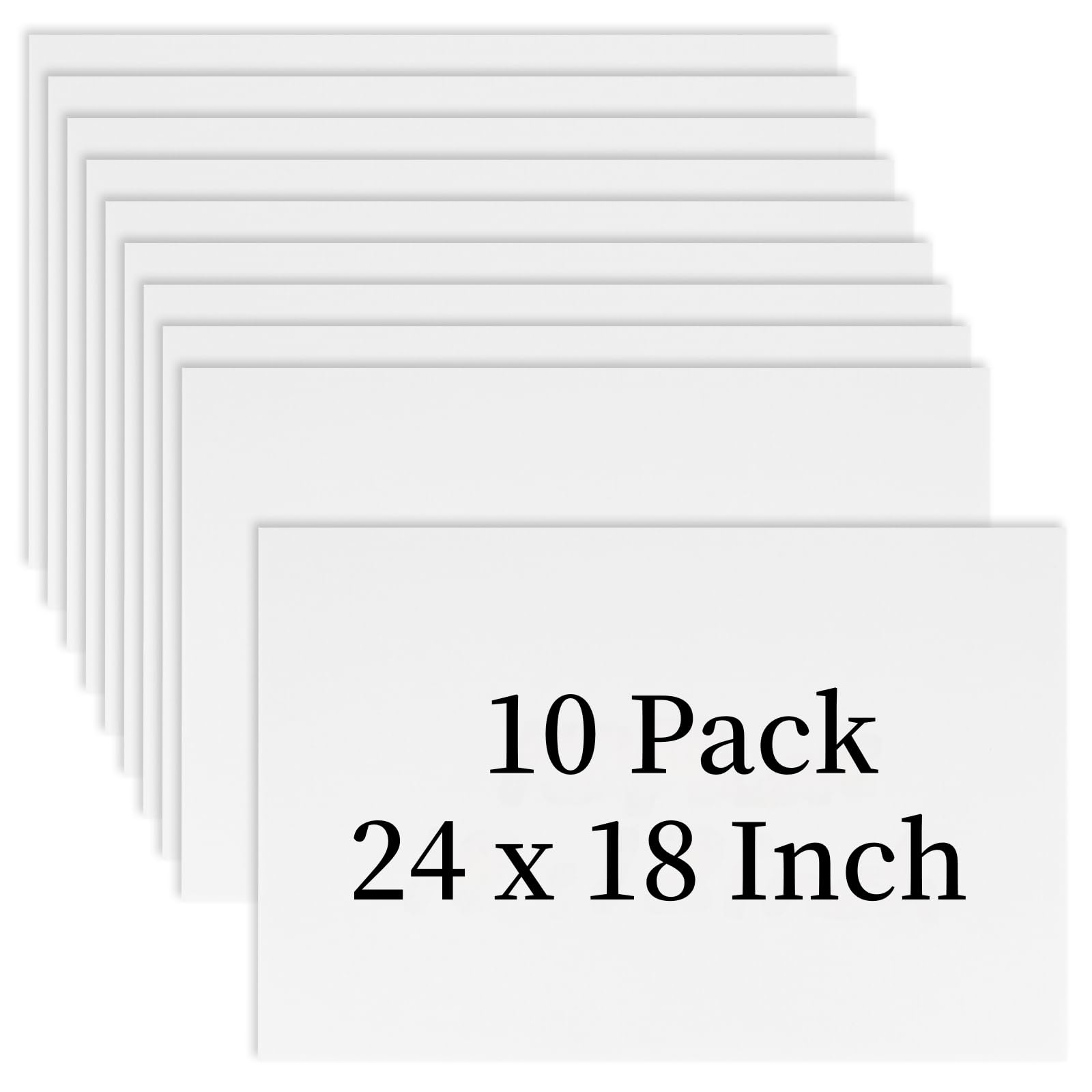 Newflager 18x24 white corrugated yard sign front view for durable outdoor advertising