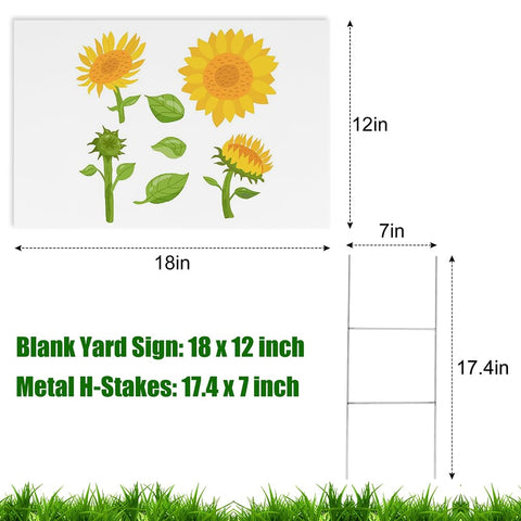 Newflager metal stake H-shape supports sturdy installation