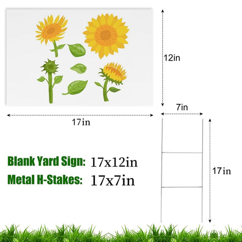 Newflager metal stake H-stake provides sturdy support for outdoor signs