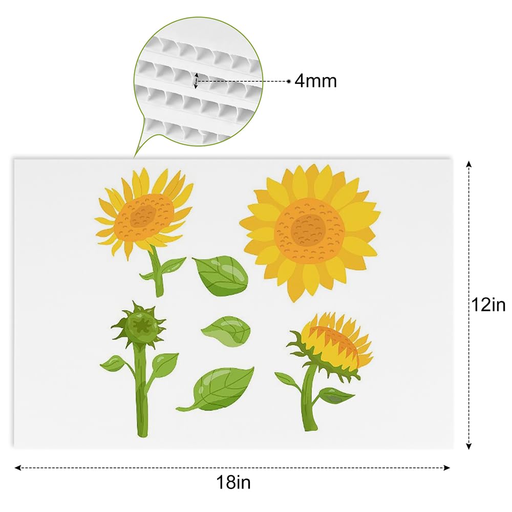 Newflager pack of 10 blank yard signs for quick event planning