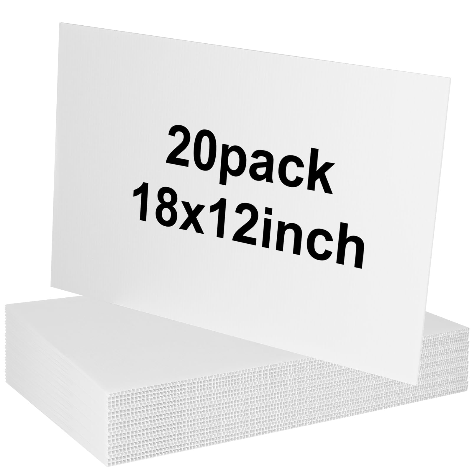 Newflager 20-pack 18x12 double-sided sign blanks for yard advertising and clear visibility.