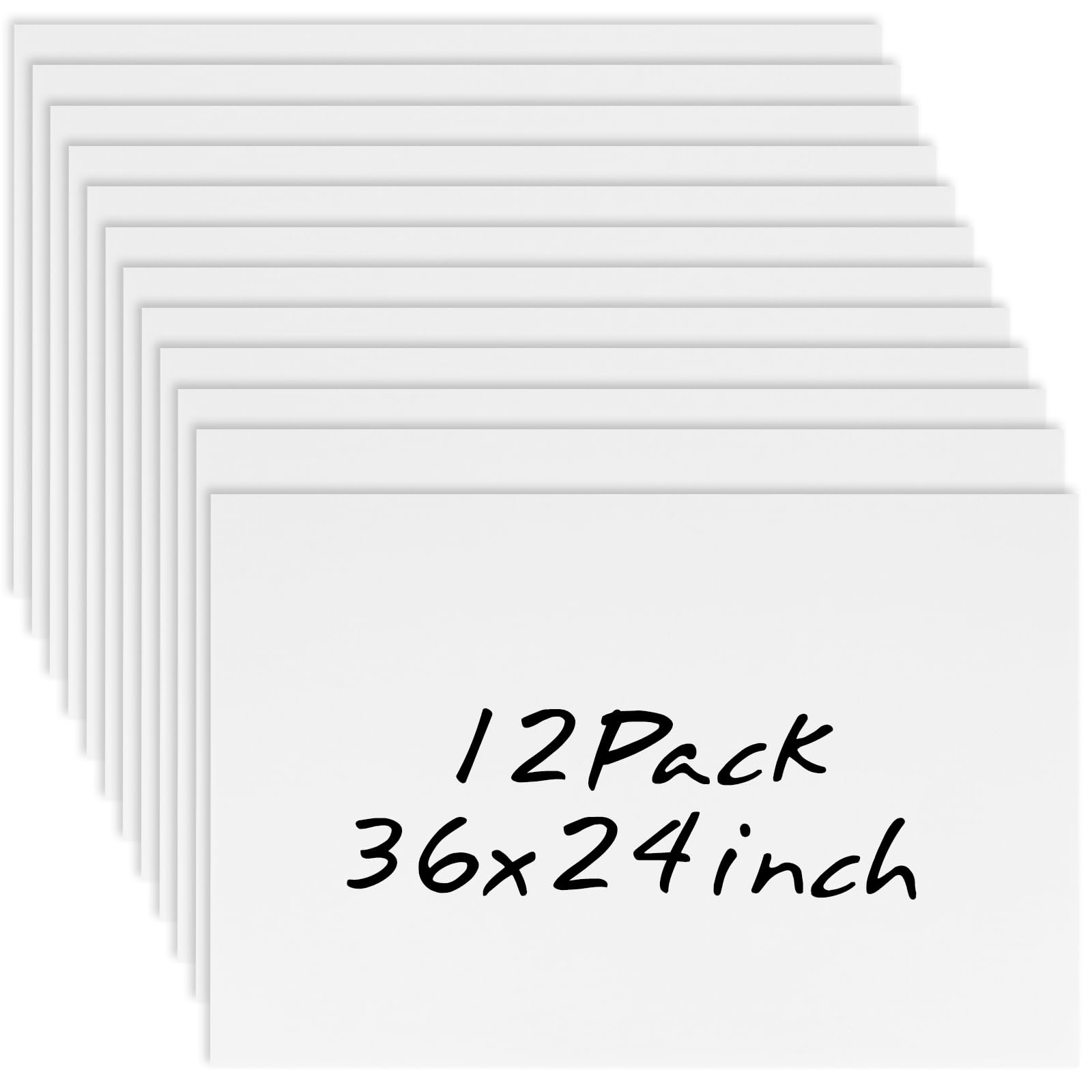 Newflager 12-pack blank yard signs, 24x36, ideal for outdoor advertising and events.