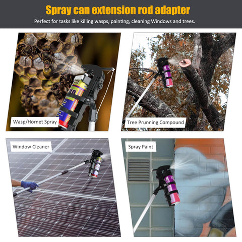 NEWFLY extension pole angle adjustment enables versatile spray angles.