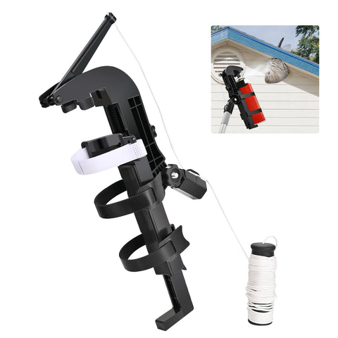 NEWFLY spray can extension adaptor top view for easy high-reach spraying.