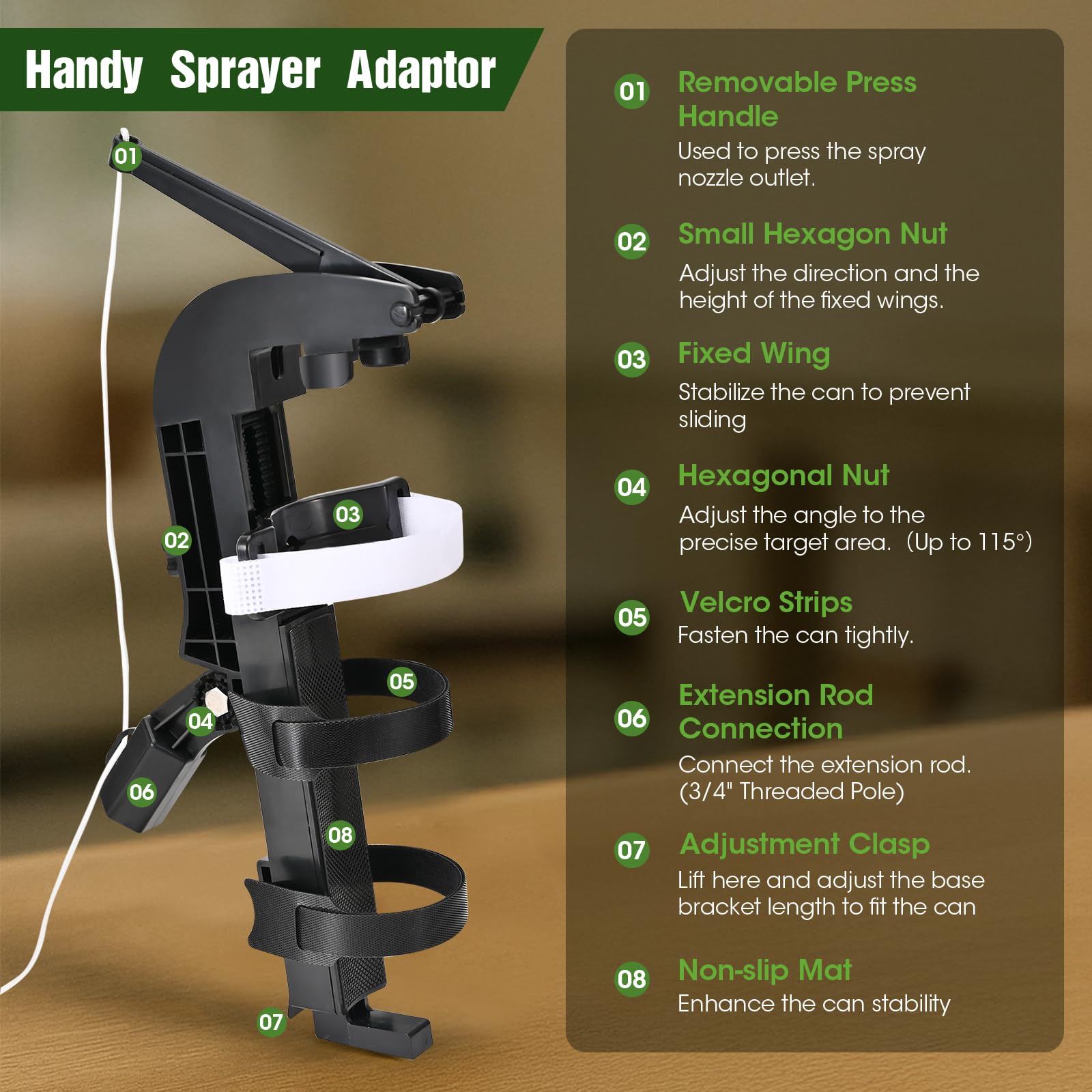 NEWFLY sprayer in action demonstrates long-range reach on exteriors.