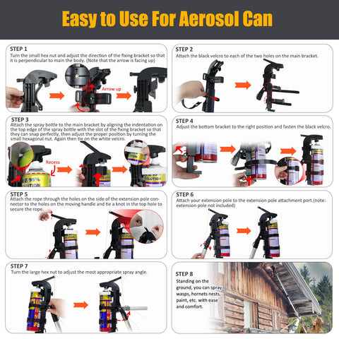 NEWFLY adaptor shows wide compatibility with various spray cans.