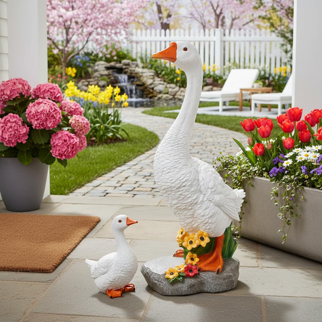Newinhome goose decor suitable for porch and lawn display