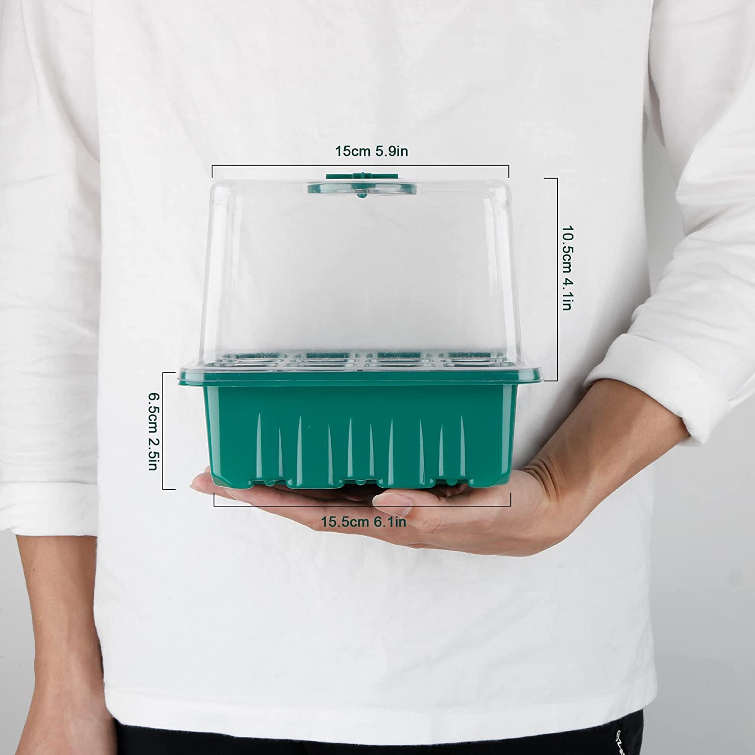 NEWKITS seed starter tray suited for indoor gardening and hydroponic propagation