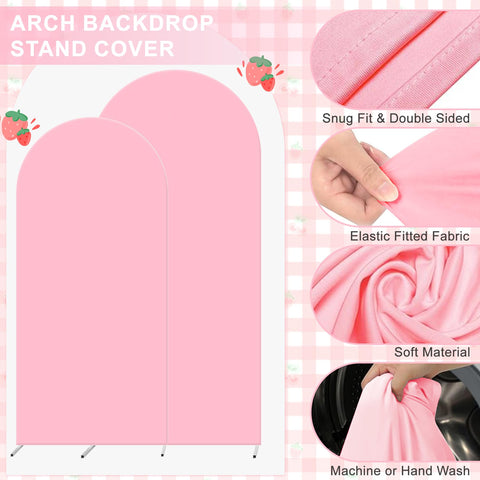 Newleafly arch backdrop stand covers durable and easy to install for a polished display