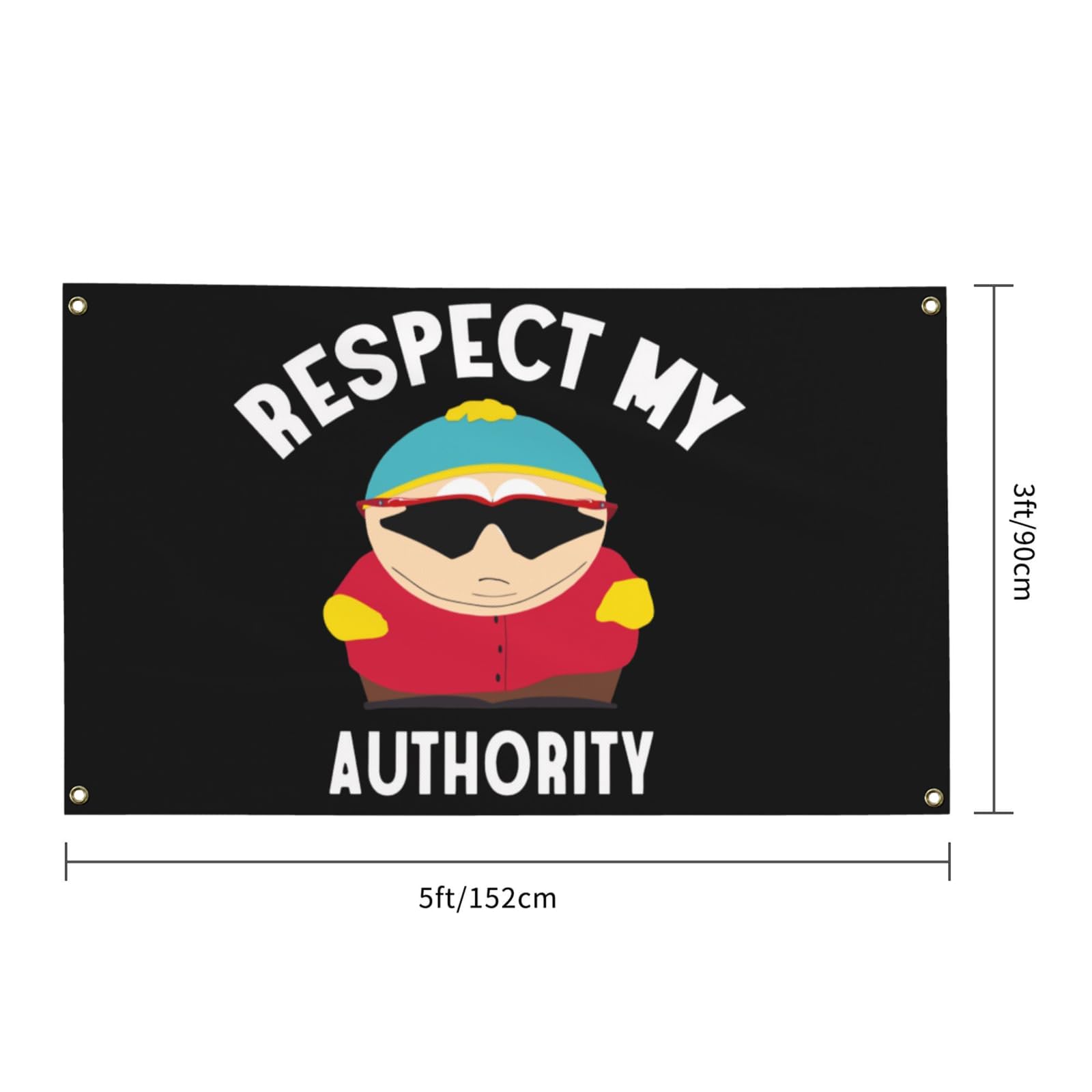 NewLIA flag with four brass locking rings for secure hanging